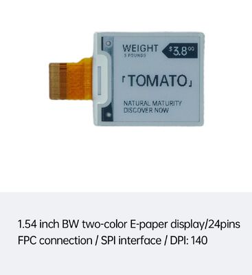 Καλή τιμή. 1.54inch Black & White E Ink Display with SPI Interface for Electronic Shelf Labels and Smart Home σε απευθείας σύνδεση