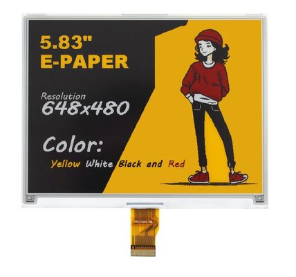 Καλή τιμή. 5.83inch Four Color E-Paper Display with Fast Refresh for Electronic Shelf Labels and Smart Home σε απευθείας σύνδεση