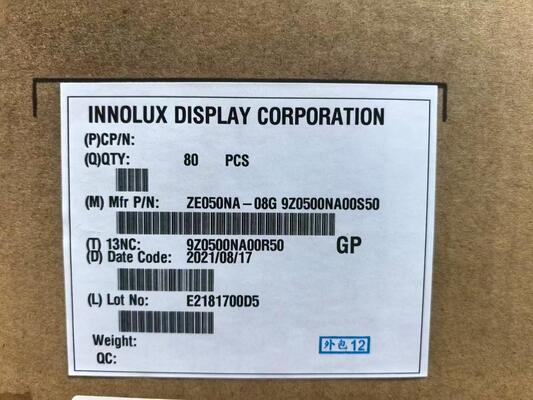 Καλή τιμή. Εικόνα οθόνης LCD 5 ιντσών Innolux ZE050NA-08G με 640*480 Pixels 159PPI και 50PIN σε απευθείας σύνδεση