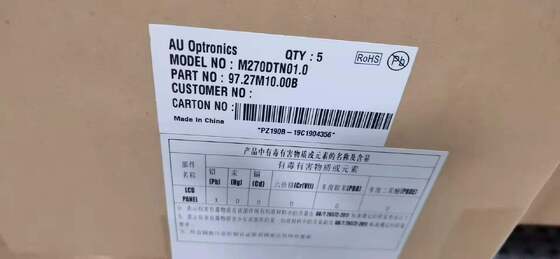 ποιότητας Οθόνη LCD AUO 27 ιντσών με ανάλυση 2560x1440 Pixel, φωτεινότητα 350 cd/m² και σύνδεση 130 ακίδων Εργοστάσιο