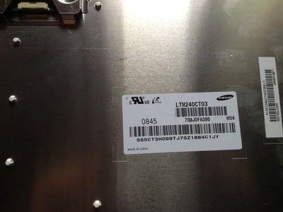 Καλή τιμή. 16.7M Χρωματική οθόνη αφής υψηλής ανάλυσης Samsung 24 ιντσών 30 Pin 4000cd/m2 LTM240CT03 σε απευθείας σύνδεση