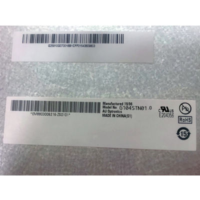 800×600 96PPI 230cd/M2 AUO 10,4in Βιομηχανική οθόνη LCD G104SN03 V1