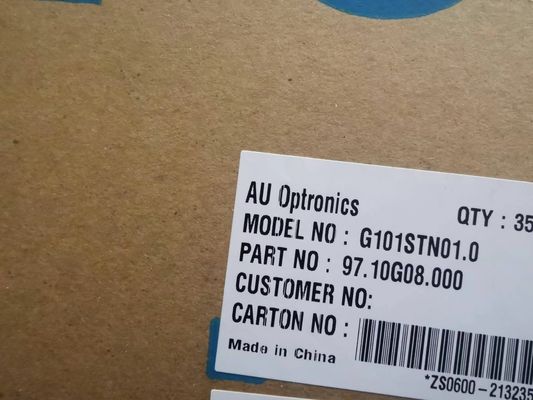 Καλή τιμή. 10.1 ίντσες WSVGA 117PPI Βιομηχανική οθόνη LCD AUO G101STN01.0 250cd/M2 σε απευθείας σύνδεση