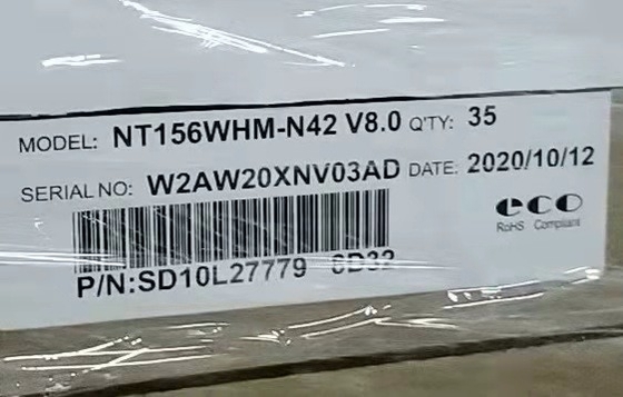 220cd/m2 Βιομηχανικός οθόνης LCD 15,6 ιντσών IPS WLED 100PPI NT156WHM-N42